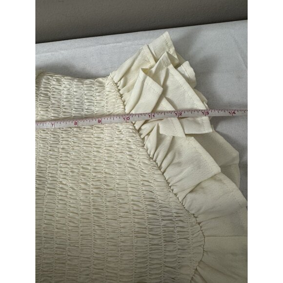 One Clothing Womens Small Peasant Babydoll Ivory Cami Priarie Cottagecore Femme - Picture 7 of 9